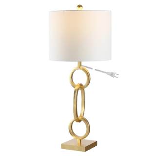 SAFAVIEH Lighting Collection Alaia Modern Contemporary Gold Chain Link Iron 32-inch…