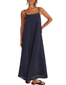 MEROKEETY Women's Summer Maxi Dress Boho Spaghetti Straps Sundress | Sleeveless, Casual…