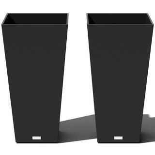 Veradek Pure Series Taper Planter - Tall Tapered Outdoor Planter with Shelf | Made From…