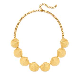 YUJIE Gold Plated Seashell Choker Necklace for Women Exaggerated Statement Chunky Ocean…