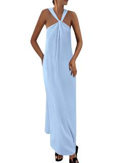 PRETTYGARDEN Women Sleeveless Casual Flowy Maxi Dress | Soft Lightweight Fabric, Strappy…