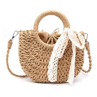 Straw Clutch Top Handle Handbags Rattan Straw Bag Summer Beach Tote Shoulder Bag…