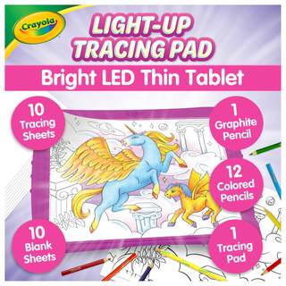 Crayola Light Up Tracing Pad Pink, Best Birthday Gifts for Girls & Boys, 6, 7, 8 Year…