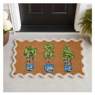 Mud Pie Topiary Doormat; 18" x 29"