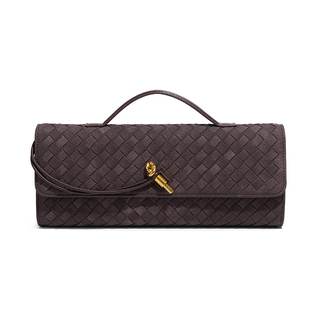 JYG Suede Woven Handbag for Women Trendy Evening Shoulder Bag Casual Clutch Purse…