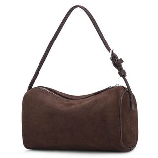 Suede Leather Crossbody Bag for Women: Small Barrel Purse for Ladies - Designer Hobo Bags…