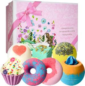 STNTUS INNOVATIONS Bath Bombs, 7 Natural Bath Bomb Gift Set, Bubble Bathbombs for Women…