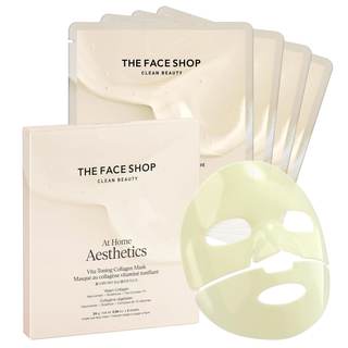 THE FACE SHOP Vita-Toning Vegan Collagen Face Mask, Korean Glass Skin Essential, Hydrogel…