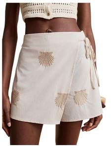 SweatyRocks Women's Boho Mini Skirts Floral Shorts Tie Side Wrap Skorts | Asymmetrical…