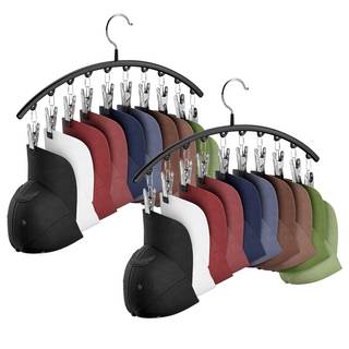 Hat Hanger for Closet,2 Pack Hat Organizer Holder for Hanger Closet Display | Metal Hat…