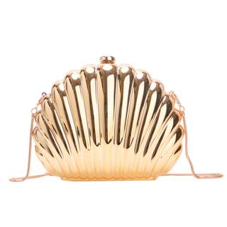 Glitter Seashell Evening Clutch Purse Mini Chain Shoulder Bag Acrylic Shell Pearl…