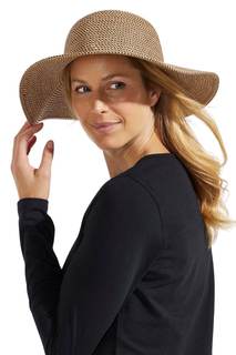 Women's Packable Sun Hat - UPF 50+ Sun Protection - Perla One Size Tan