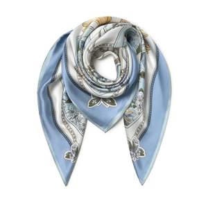 SHIROUYU 100% Pure Mulberry Silk Scarf 35" Large Square Lightweight Headscarf –Women’s…