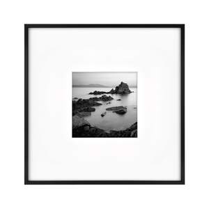 MCS Master & Co. Foundry Metal 18x18 Matted Picture Frame with 8x8 Photo Display, Black…
