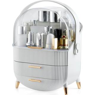 CANITORON Makeup Organizer,Skincare Organizer with 2 Drawers and Transparent…