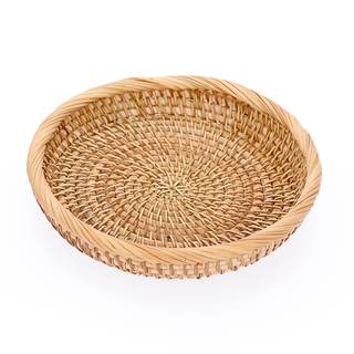Hipiwe Small Woven Wicker Basket - 7.6" Round Entryway Organizer for Keys | Key Basket…