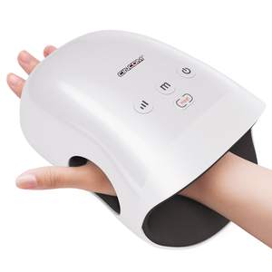 CINCOM Cordless Hand Massager with Heat and Compression, White | For Arthritis and Carpal…