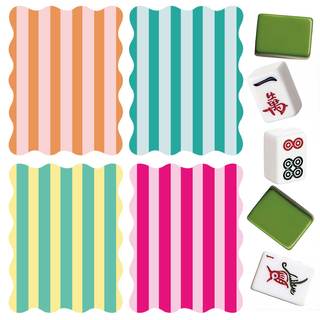Soulchen 4 Pcs 2026 Mahjong Shuffler Cards Thick PVC Tile Mixers with Wavy Scalloped…