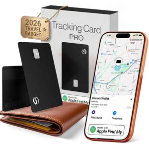 SPOTMINDERS Apple MFi Certified Wallet Tracker PRO Works with Apple Find My IP68…