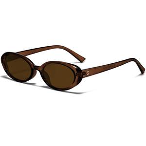 Breaksun Retro Oval Sunglasses for Women Men Fashion Small Oval Sunglasses 90s Vintage…