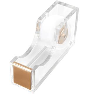 Acrylic Gold Tape Dispenser,Clear Acrylic Desk Dispenser Kit , Modern Design Office…