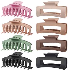 TOCESS 8 Pack Big Hair Claw Clips for Women Large Claw Clip for Thin Thick Curly Hair…