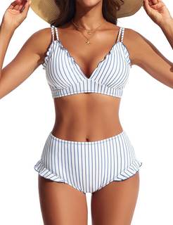 Hanna Nikole Women High Waisted Bikini Sets Ruffle, 2 Piece | Swim Suits 2026, Sexy…