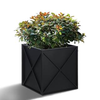 BAYN Metal Square Planter Box Tall Planters for Outdoor Plants Modern Heavy Duty with…