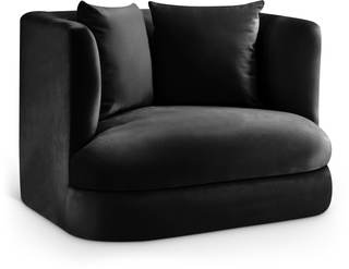 Meridian Furniture 699Black-C Alder Collection Modern | Contemporary Chair with Ultra…