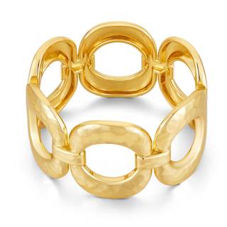 Chunky Gold Bracelet for Women - Bold Bangle and Statement Adjustable Bracelet, Modern…
