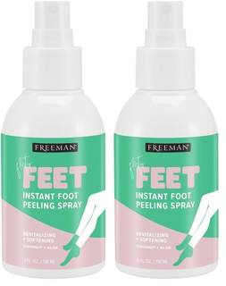 Freeman Flirty Feet Coconut and Aloe Instant Peeling Foot Spray, Softening Foot Peel Mask…