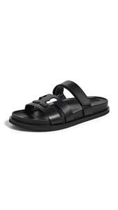 Tory Burch Women's T Slides 8.5 Perfect Black