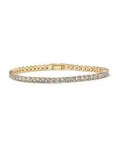 PAVOI 14K Gold Plated 3mm Cubic Zirconia Classic Tennis Bracelet | Gold Bracelets for…