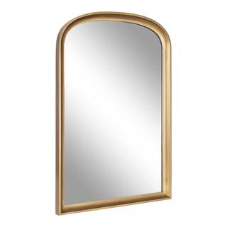 Kate and Laurel Hatherleigh Modern Arched Wooden Wall Mirror, 24 x 36, Gold, Decorative…