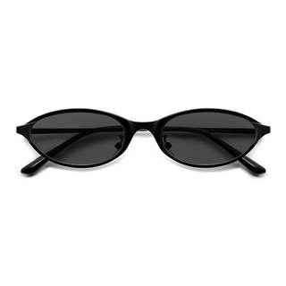 SOJOS Small Trendy Oval Cat Eye Sunglasses for Women, Chic 80s 90s Retro Narrow Petite…