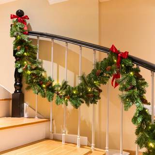 9 Feet Christmas Garland - Christmas Decorations - Carolina Pine Garland for…