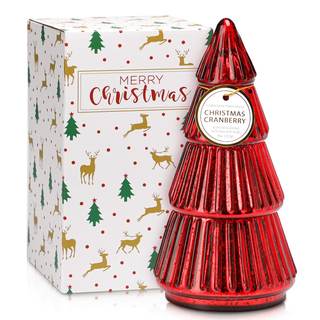 Christmas Tree Shaped Candle, Red Christmas Candles, Christmas Tree Scented, Tower Shaped…