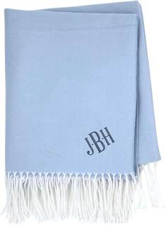 Personalized Woven Blanket – Monogrammed Cotton-Blend Throw for Home, Soft & Lightweight…