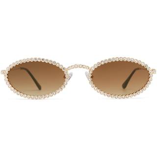 SOJOS Trendy Y2K Oval Bling Rhinestone Sunglasses for Women SJ1205,Small | Skinny Disco…