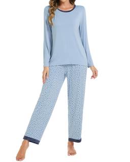 LUBOT Bamboo Viscose 2026 New Women's Pajama Sets Cooling Lightweight Soft Long Sleeve…