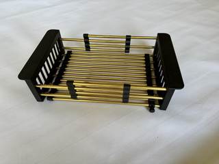 Gold Expandable Dish Drying Rack Over the Sink, Adjustable Stainless Steel Sink Drying…