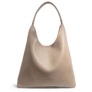 Hobo Bags for Women Soft Vegan Leather Shoulder Handbag Slouchy Tote Purses Nude
