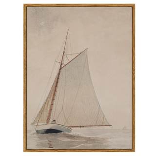 InSimSea Framed Wall Art for Living Room Coastal Wall Decor White Sailboat Seascape…