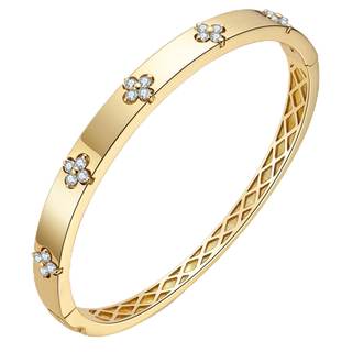TIMELESSTAR Ideal Gifts Clover Bracelets for Women Hypoallergenic|Premium Moissanite|14K…