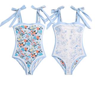 ASHER FASHION Women's One Piece Swimsuit -Bathing Suit for Women Tummy Control Reversible…