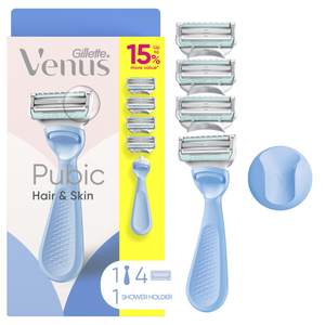 Gillette Venus for Pubic Hair and Skin, Bikini Razors for Women, Women's Razor Handle + 4…