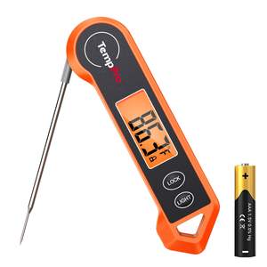 TempPro TP19H 1 Sec Digital Meat Thermometer for Cooking | Instant Read Food Thermometer…