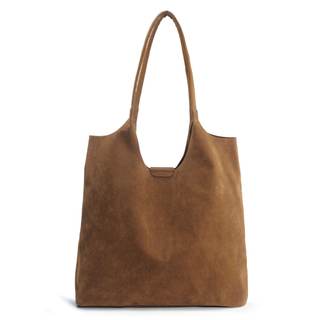 Soft Faux Suede Tote Bag for Women - Magnetic Closure Hobo Handbag, Casual Vegan Leather…