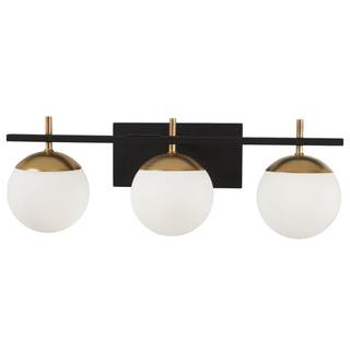 GEORGE KOVACS P1353-618 Alluria Vanity Bath Light, 3-Light, 225 Total Watts, 8.5-in H x…