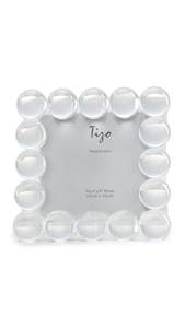 Women's Crystal Glass Ball Frame 4x4 One Size Clear